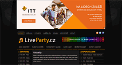 Desktop Screenshot of liveparty.cz